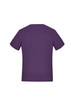 A purple women's short sleeve jersey top with a simple design and a logo on the back.