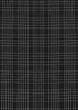 A black plaid fabric featuring a white grid pattern, suitable for shirt designs.