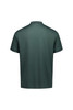 A green short sleeve polo shirt with a collar and no visible logos or branding.