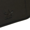 A black portfolio with a textured finish and embossed logo, suitable for office and business use.