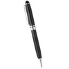A black Bristol Twist ballpoint pen with silver accents, featuring a clip and a sleek design.