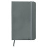 A6 Handy PU Notebook in grey, featuring a sleek cover and an elastic band closure. It has a logo on the front.