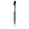 A pen with a sleek and modern design, featuring a black plastic body and silver accents. It has a clip for attachment.