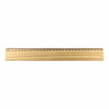 A wooden ruler measuring 30cm, with metric markings along one edge and a natural wood finish.