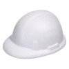 A white stress relief hard hat with textured details, designed as a fun stress shape for relaxation.