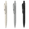 Three Marko Stone Pens in white, grey, and black, featuring textured grips and clips with a logo.