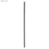 A stainless steel straw in black, measuring 6mm x 215mm, with a logo visible on the product.