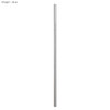 A stainless steel drinking straw in silver, measuring 6mm x 215mm, with a logo visible on the surface.
