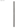 A stainless steel straw in black, measuring 8mm x 215mm. The image features a logo.