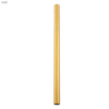 A gold stainless steel straw measuring 12mm x 215mm with a smooth finish and a branding logo.