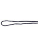 A black chin strap break-away clip, featuring a simple elongated design with a loop at one end.