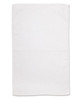 A white hand towel featuring double-sided terry texture, measuring 40x60 cm, with a branding logo present.
