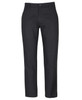 Stretch canvas trousers in a dark colour, featuring a button fastening and a sleek design. Includes a logo.