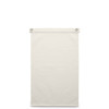 A blank cream canvas flag with metal eyelets at the top for hanging or display.