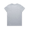 A light grey T-shirt with a plain back and a small logo at the neckline.