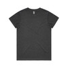A dark grey t-shirt with a classic crew neck and short sleeves. It features a small logo on the interior tag.