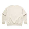A cream-coloured sweatshirt featuring a relaxed design and a classic crew neckline. The back is plain with no graphics.