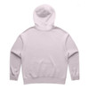 A light pink hoodie with a hood, featuring a simple design and no visible logos on the back.