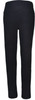 Black ladies' yoga tights featuring a high waistband and a smooth, fitted design. Includes a logo.
