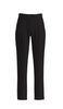Black tailored school trousers featuring a FlexiWaist design, with a sleek, straight-leg cut. Includes a logo.