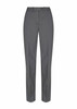 Trousers in a grey check pattern with a tailored fit and waistband, featuring a logo detail.