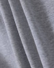 A textured grey fabric depicting a soft, fleecy material, suitable for a full-zip hoodie.