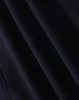 A softshell full zip hoodie in a dark navy colour with a smooth texture and subtle sheen. It features a logo.