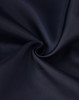 A navy fabric with a smooth texture, showcasing a swirl pattern. The material appears durable and suitable for garments.