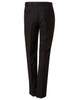Men's black polyviscose stretch pants with a tailored fit, featuring two back pockets and subtle branding.