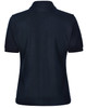 A navy polo shirt featuring contrast piping at the collar and sleeves, showcasing a classic design.
