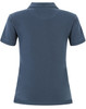 A ladies cotton stretch polo in navy blue, featuring a classic design and a branding logo.