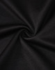 A close-up of black fabric showing a smooth texture, ideal for a polo shirt. The fabric has a slight sheen and flexibility.