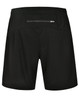 Black adults' sports shorts made of bamboo charcoal material, featuring an elastic waistband and a small logo.