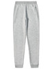 Light grey adults' poly/cotton terry sweat pants with an elasticised waistband and cuffs. Features two side pockets.