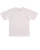 A white kids' t-shirt featuring short sleeves and a plain back. The shirt includes a logo on the label.