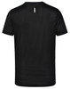 A black men's ultra-lightweight performance short-sleeve tee, featuring a back design with a small cutout.