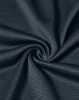 A close-up of navy textured fabric, showcasing a lightweight material with a subtle grid pattern.