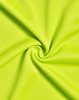A lightweight performance fabric in vibrant lime green, featuring a textured pattern. Ideal for t-shirt manufacturing.