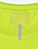 A lime green ultra lightweight performance short sleeve tee featuring a logo on the back. The fabric has a textured pattern.