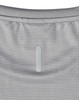 A light grey men's short-sleeve performance T-shirt with a subtle logo on the back.
