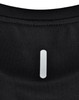 A black ladies' ultra-lightweight performance short-sleeve tee featuring a reflective logo on the back.