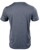 A grey short sleeve tee with a sleek design and a logo on the back.
