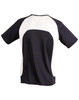A black and white men's premier tee shirt featuring a sporty design and a logo.