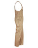 Men's cotton drill overall in khaki, featuring an action back design and multiple pockets. Includes branding detail.