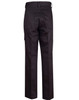 Black men's cotton drill cargo pants with knee pads, featuring pockets and a logo. Back view shown.