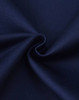 A close-up of dark navy fabric featuring a smooth, textured weave, ideal for cargo work shorts.