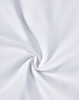 A close-up view of white fabric with a subtle texture, showing a spiral pattern in the material.