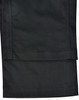 Unisex utility stretch cargo work pants in black with a straight cut and pocket detailing. Features a logo.
