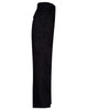 Black work pants featuring a drill pant pocket on the leg and a long fit design. Includes a branded logo.
