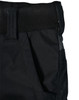 Rip-stop poly/cotton stretch work shorts in black with elastic waistband and side pockets, featuring a logo.